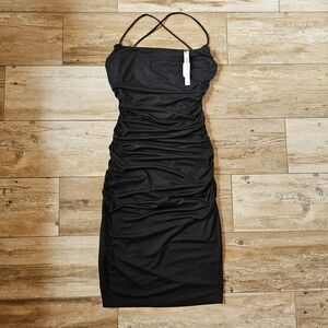 NWT Susana Monoco Little Black Cocktail Dress: Elegant, Luxurious, Chic